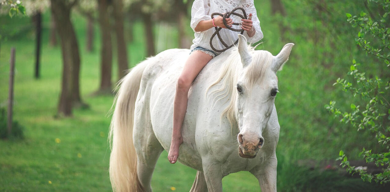 Zwei Frauen in der Natur